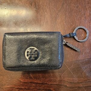 Tory Burch Zip Card case in Black